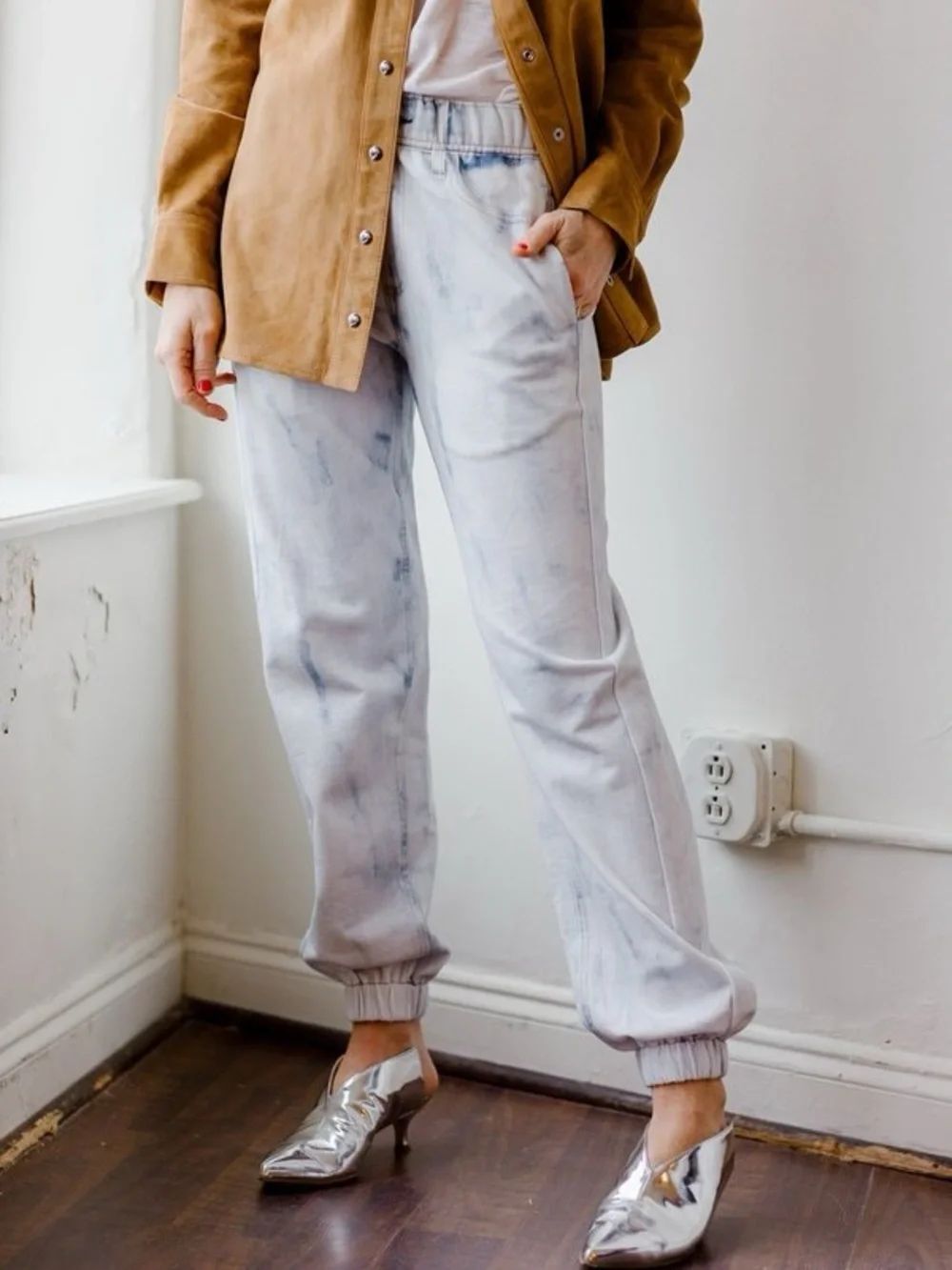 rag & bone Miramar Jogger Acid Oasis Bleach Wash Medium NWOT